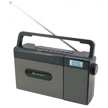Soundmaster RCD1170SW Portable CD Radio with FM, Bluetooth, USB & Rechargeable Battery - Black