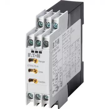 Eaton ETR4-70-A Multifunction Time Relay, 24-240 V AC/DC, 2 Changeover Contacts, 0.05 s-100 h, DIN Rail