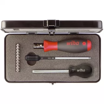 Wiha 34614 Torque Screwdriver Set VDE-Insulated 14-Piece with slimBits
