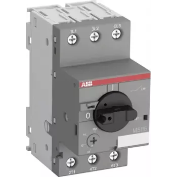 ABB MS116-0.25 motor protection circuit breaker, 0.16-0.25 A, 3-Pole, class 10
