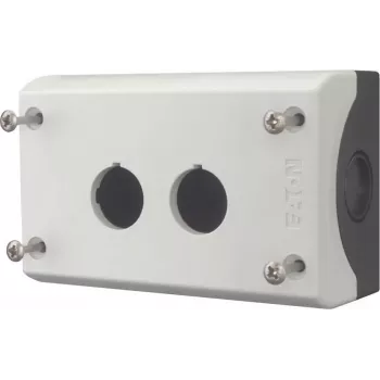 Eaton M22-I2 empty enclosure for 2 control elements, surface mounting, light grey RAL 7035