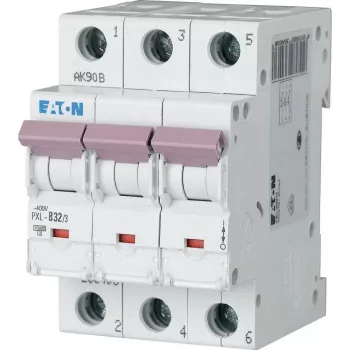 EATON PXL-C32/3 Miniature Circuit Breaker 32A 3-Pole C-Characteristic 10kA