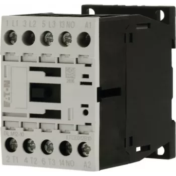EATON DILM12-10 24VDC Power Contactor 3-pole 1NO 12A 5.5kW 400V AC-3 DIN Rail