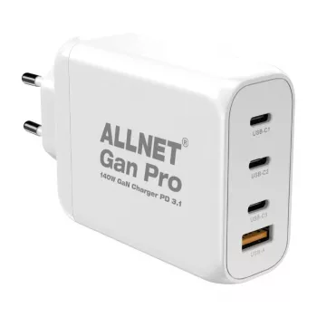 ALLNET GaN USB-C PD 3.1 Power Supply 140W 1A3C