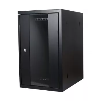 ALLNET 19 inch Wall-Mount Cabinet Vertical T370 Black SMH-Series