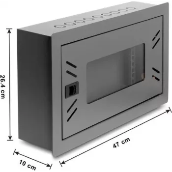 Delock 12 inch Network Cabinet with Removable Front Cover, 4U, Black