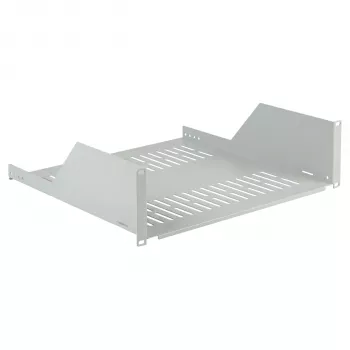EFB ELEKTRONIK 19 inch 3U Fixed Cantilever Rack, 450 mm Deep, 36 kg Load, Light Grey RAL 7035