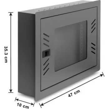 Delock 12U wall-mounted network cabinet 6U removable front door black