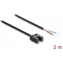 Delock Fork Light Barrier 5 mm Slot U-Type with 4 Open Cable Ends PNP Light/Dark Switchable 2 m