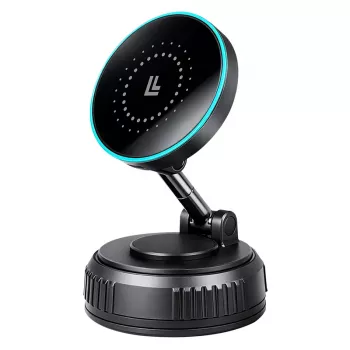 LogiLink Wireless Car Charger, Vacuum Magnet, 360° Foldable, 25W