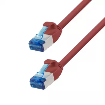LogiLink Cat.6A Slim S/FTP LSZH Patch Cable, Red, 15 m, SlimLine