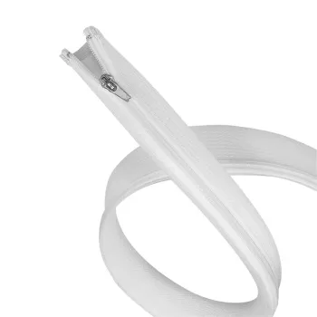 LogiLink Cable Sleeve with Zipper, Polyester, 50 mm Diameter, White, 2 m