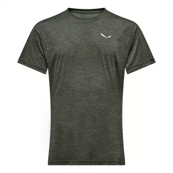 Salewa Puez Melange Dry Short-Sleeve T-Shirt - Dark Olive Melange - XL