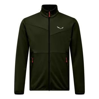 Salewa Puez Cammino PL Hoodless Fleece Jacket Men's Dark Olive