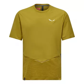 Salewa Pedroc Dry Wind T-Shirt Men Olive Green Size L