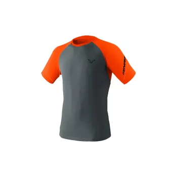 Salewa Men's Dynafit Alpine Pro Short-Sleeve Running Shirt - Cinder, Size L