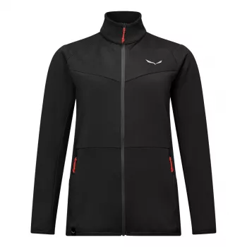Salewa Women's Puez Cammino Polarlite Fleece Jacket Black Out Size 40 (L)