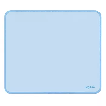 LogiLink Mouse Pad 220 x 250 mm Blue - Textile Surface, Non-Slip Rubber Base
