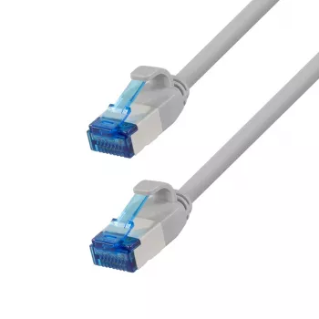 LogiLink Cat.6A Slim S/FTP LSZH Patch Cable, Grey, 15 m, SlimLine