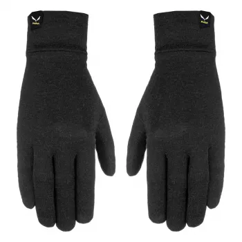 Salewa Cristallo Liner Wool Gloves Black Size L