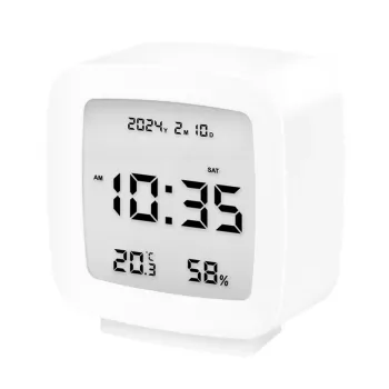 LogiLink Digital Alarm Clock, TV Shape, White