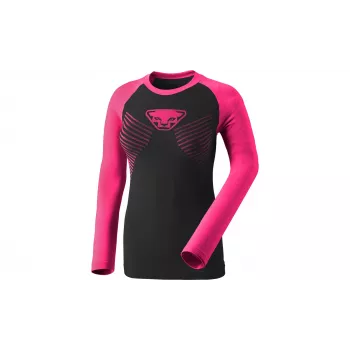 Dynafit Speed Dryarn L/S Tee Women's Long-Sleeve Baselayer - Pink Glo, Size L
