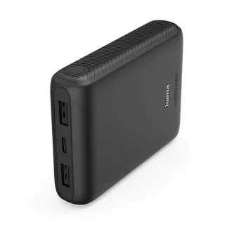 Hama Power Pack New Performance 10 10000 mAh Power Bank, 2x USB-C, USB-A, Anthracite
