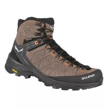 Salewa Alp Trainer 2 Mid GTX Hiking Shoes Men Wallnut/Fluo Orange UK 12 (EU 47)
