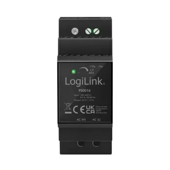 LogiLink PS0016 DIN Rail Power Supply, 36 W 24 V