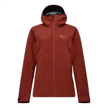 Salewa Puez GTX 3L ePE women's hardshell jacket, Etruscan red, 38 (M)
