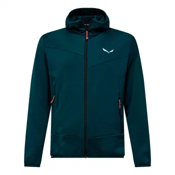 Salewa Puez Altavia Polarlite Hooded Fleece Jacket Men Pond Blue