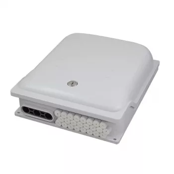 LOGILINK FTTX distribution box, 96 fibres, 24x LC duplex or SC simplex, unpopulated, IP65, wall mounting