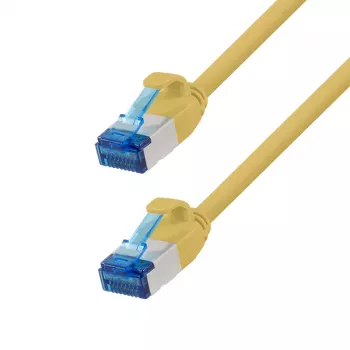 LogiLink Cat.6A Slim S/FTP LSZH patch cable, Yellow, 7.5 m