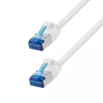 LogiLink Cat.6A Slim S/FTP LSZH Patch Cable, White, 10 m, SlimLine