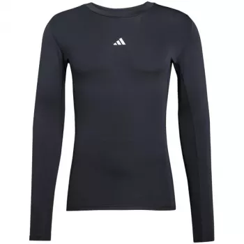 adidas Techfit Long-Sleeve Shirt Men Black Size M