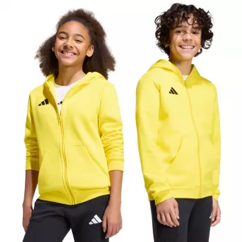 adidas Entrada 26 Full-Zip Hoodie Children Yellow KH1777 152cm