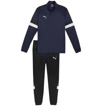 PUMA Men's Team Rise Full-Zip Training Jacket Peacoat/Puma Black Size L