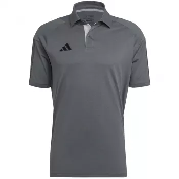 adidas Tiro 23 Competition Polo T-Shirt Grey Four/Black HU1344 S