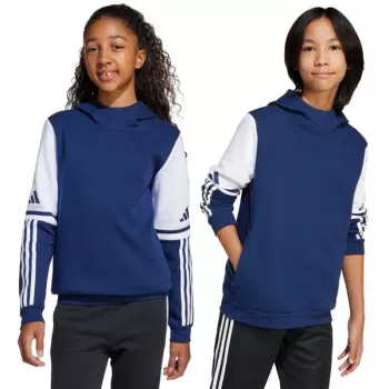 adidas Squadra 25 Sweat Hoody Kids Team Navy Blue 2 / White Size 116