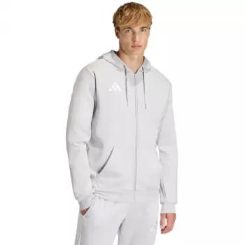 adidas Entrada 26 Full Zip Men's Hoodie Grey XL