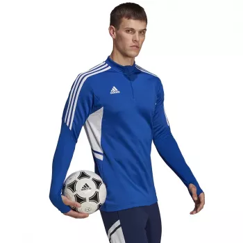 adidas Condivo 22 Men's Training Sweatshirt 1/2 Zip Blue/White HA6271
