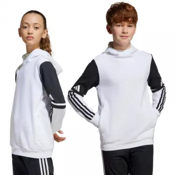 adidas Squadra 25 Sweat Hoodie for Kids White JD4807 140cm