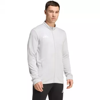 adidas Entrada 26 Men's Training Jacket Grey Size L Zip AEROREADY Recycled Polyester Football Training