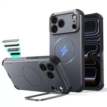 ESR Cyber Tough Kickstand MagSafe Case for iPhone 17 Pro / 18 Pro Grey