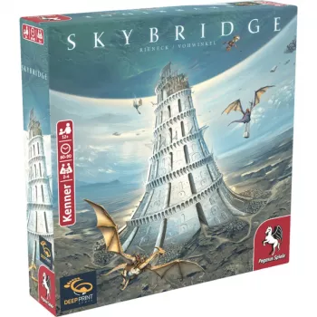 PEGASUS Deep Print Games: Skybridge - Strategy Game for 2-4 Players, from 10 Years, 60-90 Minutes, City-Building and Network Mechanics, Multilingual (EN/DE)