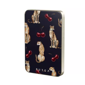 Burga Magnetic 5000 mAh Cougar Gold Wireless Power Bank