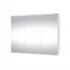 Bathroom Cabinet Domoleti SV 90DL-2 White High-Gloss with Ceramic Basin, 2 Soft-Close Drawers