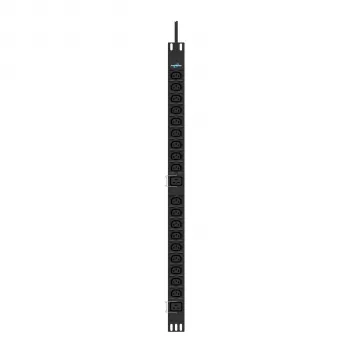 BLUEWALKER PowerWalker PDU PHB10 18xC13 2xC19 Basic Rack PDU, 1U 19 inch Rack Mount, 16A, IEC C20 Input, 3680W