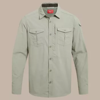 Craghoppers NosiLife Adventure LS Shirt III Men's Travel Shirt - Bay Leaf, Medium