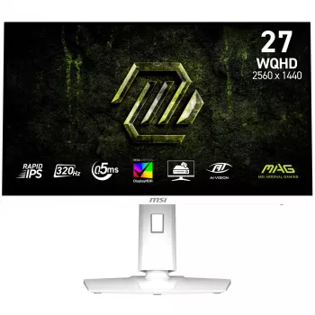 MSI MAG274QRFWDEX32 27 inch WQHD Rapid IPS Gaming Monitor, 180Hz, 1ms, Quantum Dot, KVM, USB-C
